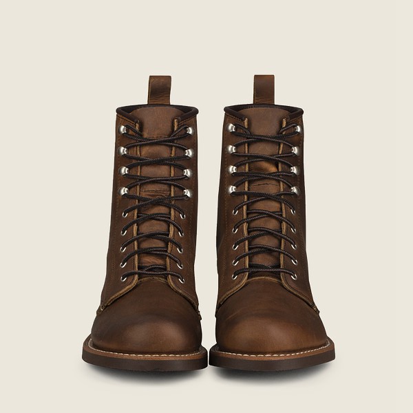 Heritage Støvler Dame - Red Wing Silversmith - Short Rough & Tough Læder - Brune - BRIPFC-052